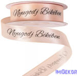  Nyugodj Békében feliratos szatén gyász szalag 20 mm x 20 m - Pezsgő