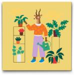  Festés számok szerint - Illusztráció - Szarvas Méret: 50x50cm, Keretezés: Kartonlemezen