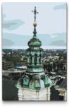  Festés számok szerint - Lublin katedrális - Lengyelország Méret: 40x60cm, Keretezés: Keret nélkül (csak a vászon)