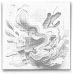  PontPöttyöző - Absztrakt akvarell 2 Méret: 50x50cm, Keretezés: Műanyagtáblával, Szín: Kék