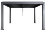Wohnen Pergola 400x300x220 cm kerti pavilon 10 cm alumínium keret viharálló antracit
