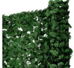 Wohnen Műsövény erkélyre kerítésre belátásgátló 300x150 cm sötétzöld műlevelek takaró háló élethű