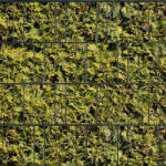 JIN Táblás kerítésbe fűzhető tuja mintás szalag 26 m hosszú 19 cm magas műanyag belátásgátló szélfogó