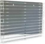 Rosa Modellvasút vitrin, polc bemutató szekrény átlátszó akril Z méretarányú modellekhez fekete hátlappal