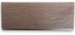 WoodL Nútféderes WPC kerítésléc Woodlook Emboss N+F kerítéselem 580 cm hosszú Mahagóni kerítés deszka