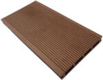 Woodlook WPC padlólap 2, 2 méteres szál 150x20x2200 mm Fahatású kétoldalas barna Merbau burkolat. Woodlook Premium csúszásmentes felület