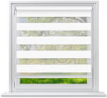 Jago 90x150 Sávos roló függöny fehér fúrás nélküli ablak árnyékoló