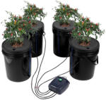 VEVOR Hidrokultúrás növénytermesztő rendszer 4x20L mélyvizes kultúra 300x300x380 mm (SSSPXTYX4110VW1XKV2)