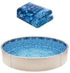 VEVOR Vinyl medencefólia ⌀732x147 cm strapabíró belső fólia körmedencékhez, medenceburkolat (YCNCROUND24F9N24HV0)