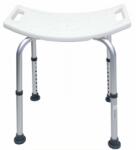 AOSOM Zuhany állítható magasságú aluminium szék szögletes zuhanyozó fürdő szék pad ülés