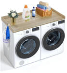 VEVOR Mosógépre helyezhető tölgy színű munkalap 1370x700x69 mm tölgyfa mosókonyhai munkafelület (XYTM54INCHXM3W0PHV0)