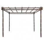 Bambus Bambusz pergola, bambusz pavilon 300x300x300 cm barna