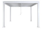Wohnen Pergola 300x300x220 cm kerti pavilon 11 cm alumínium keret viharálló fehér