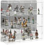 Rosa Figura, ólomkatona, bábutartó vitrin átlátszó akril tükrös hátlappal