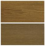 Woodlook WPC padlólap Woodlook Natúr Teak 4 m szál 150x24x4000 mm igazi fahatású kétoldalas barna burkolat, matt, csúszásmentes felület. Méterenkénti ár!