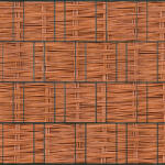 JIN Táblás kerítésbe fűzhető kosárfonott mintás szalag 26 m hosszú 19 cm magas műanyag belátásgátló szélfogó