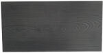 Woodlook WPC padlólap 2, 2 méteres szál 150x20x2200 mm Fahatású kétoldalas sötétszürke antracit fekete színű burkolat. Woodlook Premium, csúszásmentes felület