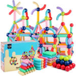  Set magnetic de construit MAGNETIC STICKS 128 de piese STEM (102783)