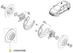 Original Renault Set disc frana axa spate ORIGINAL RENAULT 432008191R (432008191R)