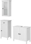  Set mobilier baie 3 piese Sylt alb (63940311)