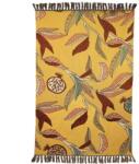  Patura cu ciucuri Silene galbena bumbac 130x170 cm (37393) Patura