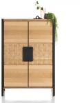  Dulap Metaluxe semi-inaltime stejar 110/42/160 cm (45628-RWB) Garderoba