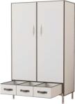  INISIGN Dulap stofa Stockholm alb 90/45/172 cm (10770021) Garderoba