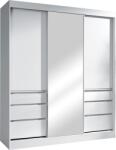  Dulap cu uşi glisante Romualda alb 180/65/216 cm (0000263128) Garderoba