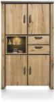  Dulap 4 usi si 2 sertare Baltimore stejar 120/45/200 cm (39611-RWB) Garderoba