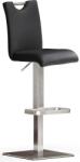  Scaun de bar Bardo piele negru 40/50/91 cm (61387524)