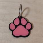 3D Kincsek Tappancs kulcstartó - pink