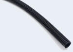  Tömlővédő, kábelvédő műanyag PA6 hullámos cső, fekete 10x12, 9 S1, 5, 50M
