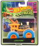Mattel Mașinuță Hot Wheels Monster Trucks Loco Punk care strălucește în întuneric, scara 1/64 - Mattel (JFX08/JFX20)