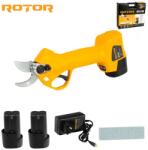 ROTOR Foarfeca de Gradina ROTOR RPS168 cu 2 Acumulatori 16 V/1.5Ah si Incarcator Galben/Negru (BEM-14360) Foarfeca de gradina