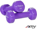 MOVIT Kézisúlyzó vinyl MOVIT 2x2 kg lila (20040359) - aktivsport