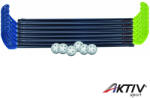 Aktivsport Floorball készlet műanyag 85/96 cm 2x6 ütő 6 labda (3012-002)