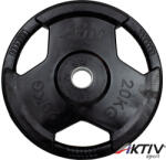 AktivSport Gumírozott súlyzótárcsa 20 kg 51 mm Súlytárcsa