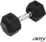 Trendy Hatszögletű gumírozott kézisúlyzó Trendy 9 kg (2081090)