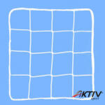 Olasz Sportháló Ejtőháló, 9x9, 3 mm, PA, olasz kézilabdakapuhoz (33150015) - aktivsport