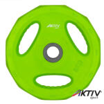 AktivSport Súlytárcsa Aktivsport 5 kg zöld (QRPL-115A_GREEN_5 kg) Súlytárcsa