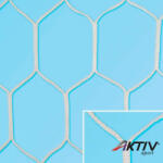 Olasz Sportháló Labdarúgó kapuháló 400x200 cm Hexa csomómentes 3 mm 33070017, olasz (33070017)
