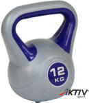AktivSport kettlebell 12 kg műanyag bevonattal
