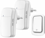OMU system WBKK02-1A2VW Vezeték és elem nélküli csengő 1 adó - kinetic kapcsoló 2 vevő fehér (WBKK02-1A2VW)