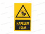  NAPELEM SOLAR (Sárga) 100x60mm Öntapadó matrica