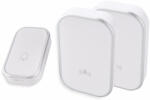 OMU system WB12V-1A2VW Vezeték nélküli csengő 1 adó 12V elem és 2 vevő 230V fehér (WB12V-1A2VW)