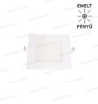OMU Lighting 22-KPSS-6W 6500K LED panel szögletes süllyesztett 520lm A+ kivágási méret 108x108mm táp