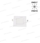 OMU Lighting 22-KPSS-3W 4000K LED panel szögletes süllyesztett 250lm A+ kivágási méret 75x75 mm tápe