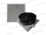 OMU system Szekrény szellőző ventilátor 60W, 200x200x60mm filterrel Omu system FAN-255/200