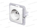 TEM EKO francia dugalj fehér 2P+E 16A 250V~ PW VE40PW (17970)