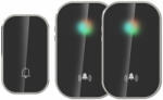 OMU system WBKK01-1A2VB vezeték és elem nélküli csengő 1 adó kinetic kapcsoló és 2 vevőegység fekete (WBKK01-1A2VB)